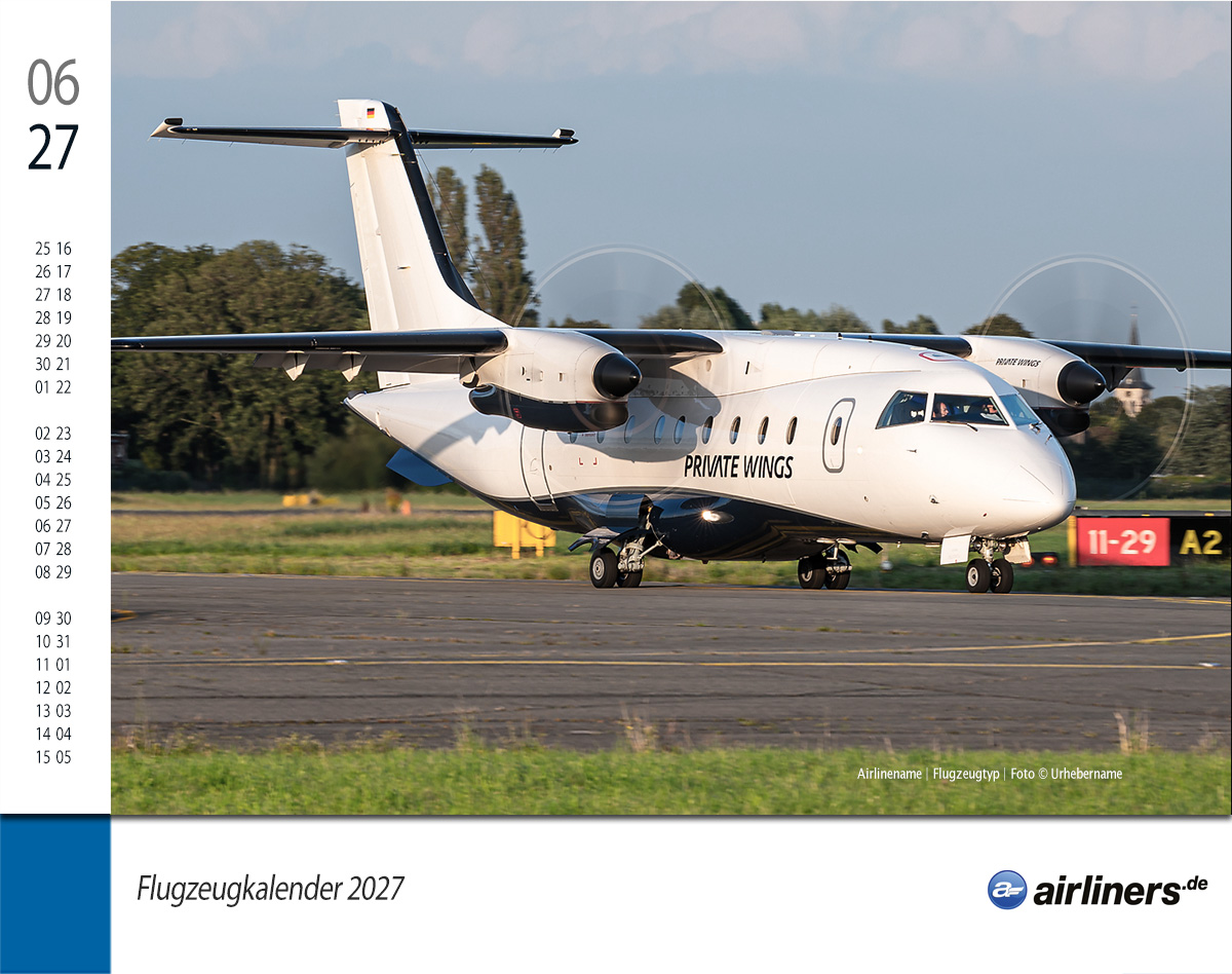 Flugzeugkalender 2027 - airliners.de