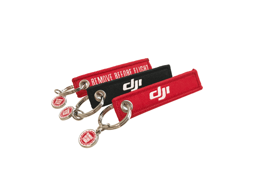 RBF001_3SET-DJI_MINI-2-R-ckseiteLxVEiL1UEjP6q "DJI" - Mini-Schlüsselanhänger - Remove Before Flight - 3er-Set