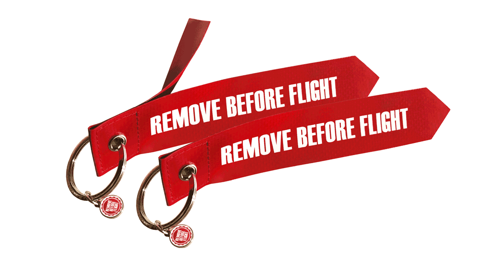 RBF012_S_2SET 2 Anhänger - Originalmaterial - Remove Before Flight - Normal-Format
