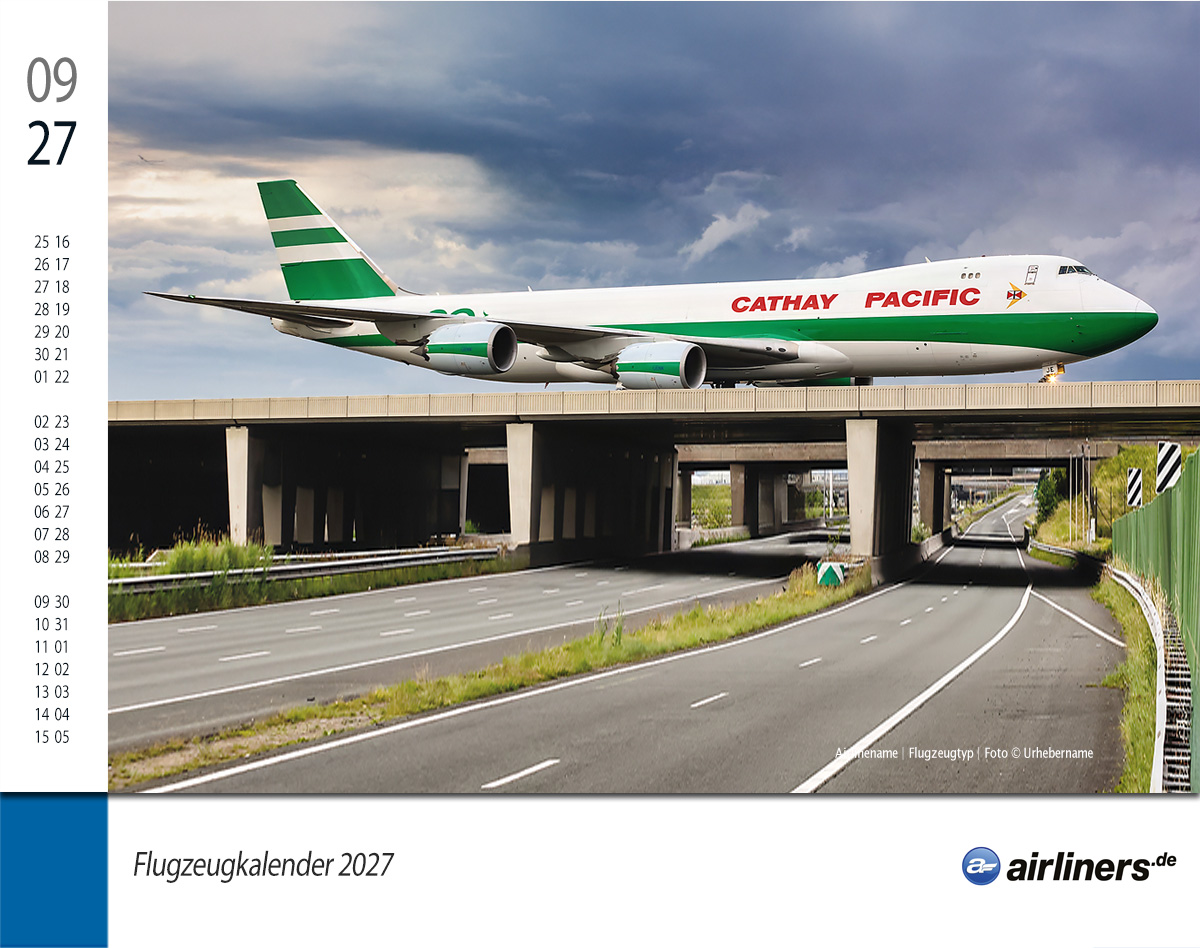 Flugzeugkalender 2027 - airliners.de Flugzeugkalender 2027 - airliners.de